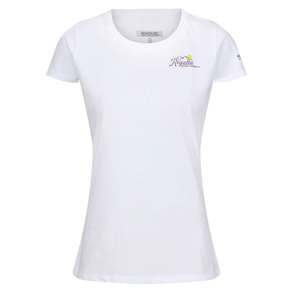 Regatta Womens/Ladies Breezed IV Back Print T-Shirt - White