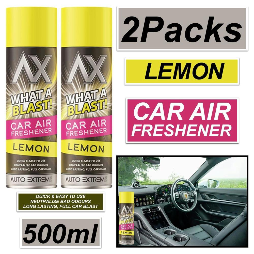 Auto Extreme 2X - What A Blast! Lemon Car Air Freshener Spray 500ml