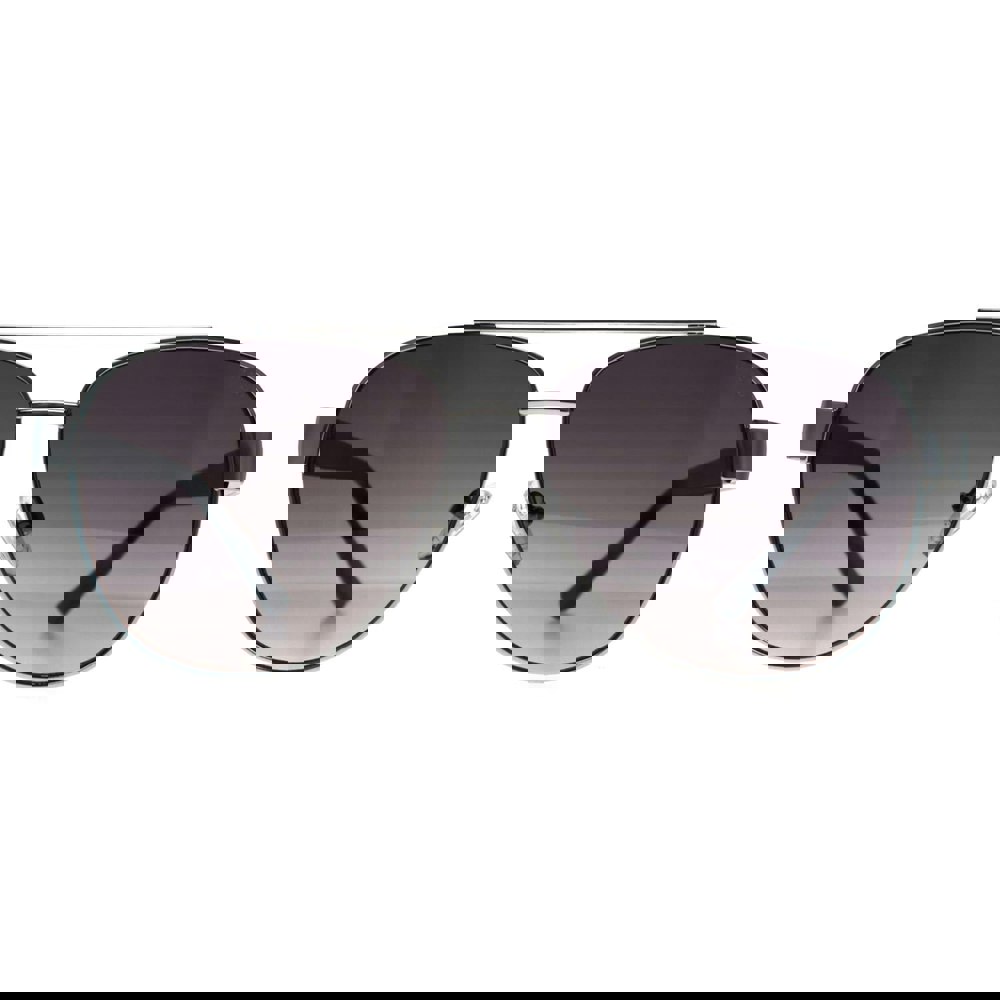 Guess Sunglasses GF5094 10B Shiny Light Nickeltin Smoke Grey Gradient
