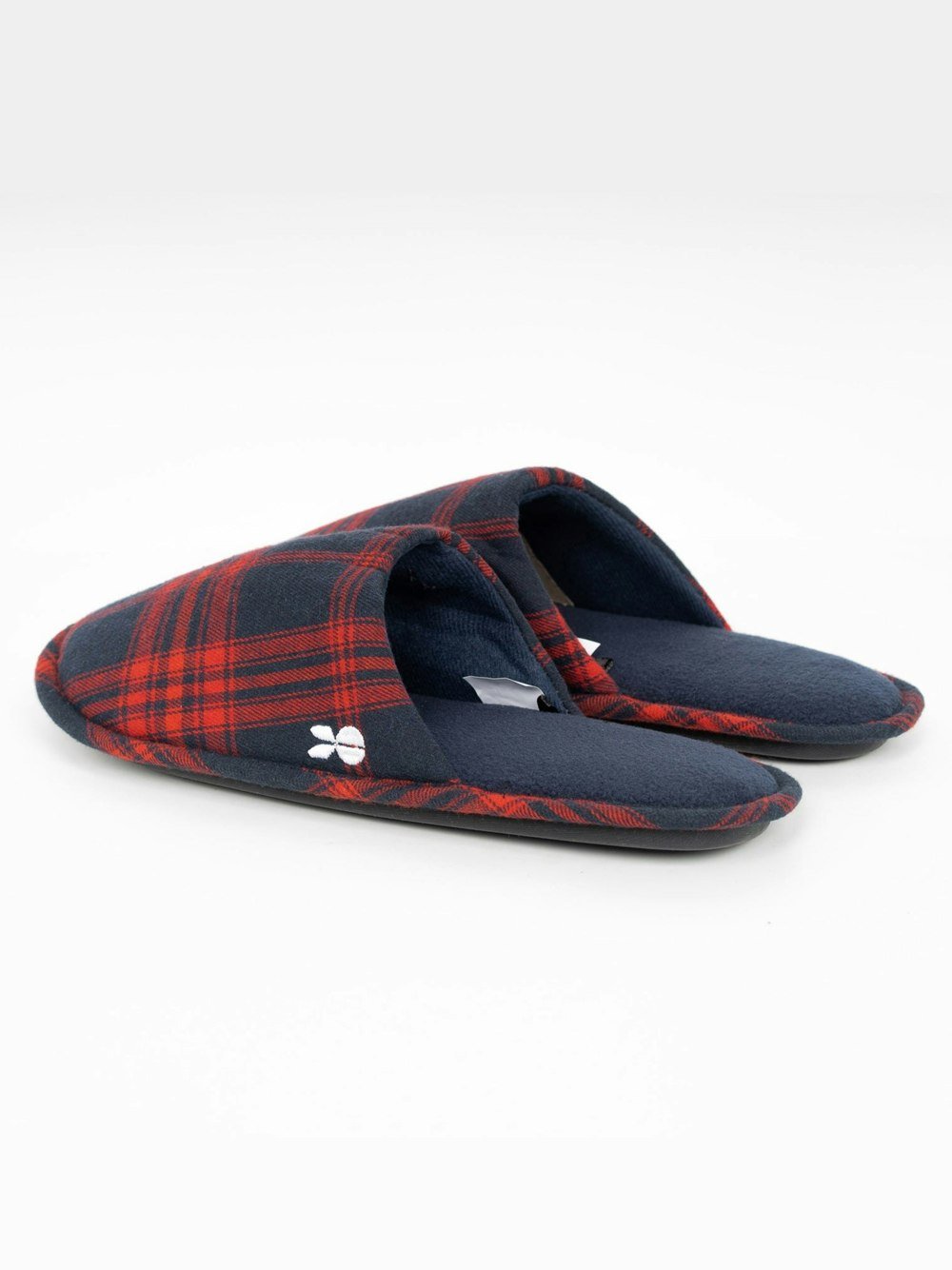 Crosshatch Twostep Slippers Red Check