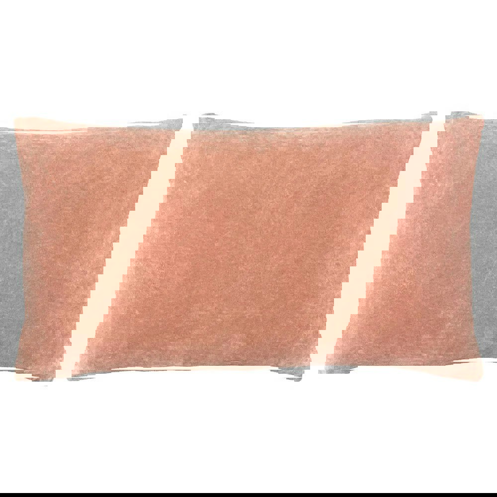 Furn Mangata Velvet Rectangular Cushion Cover - Blush
