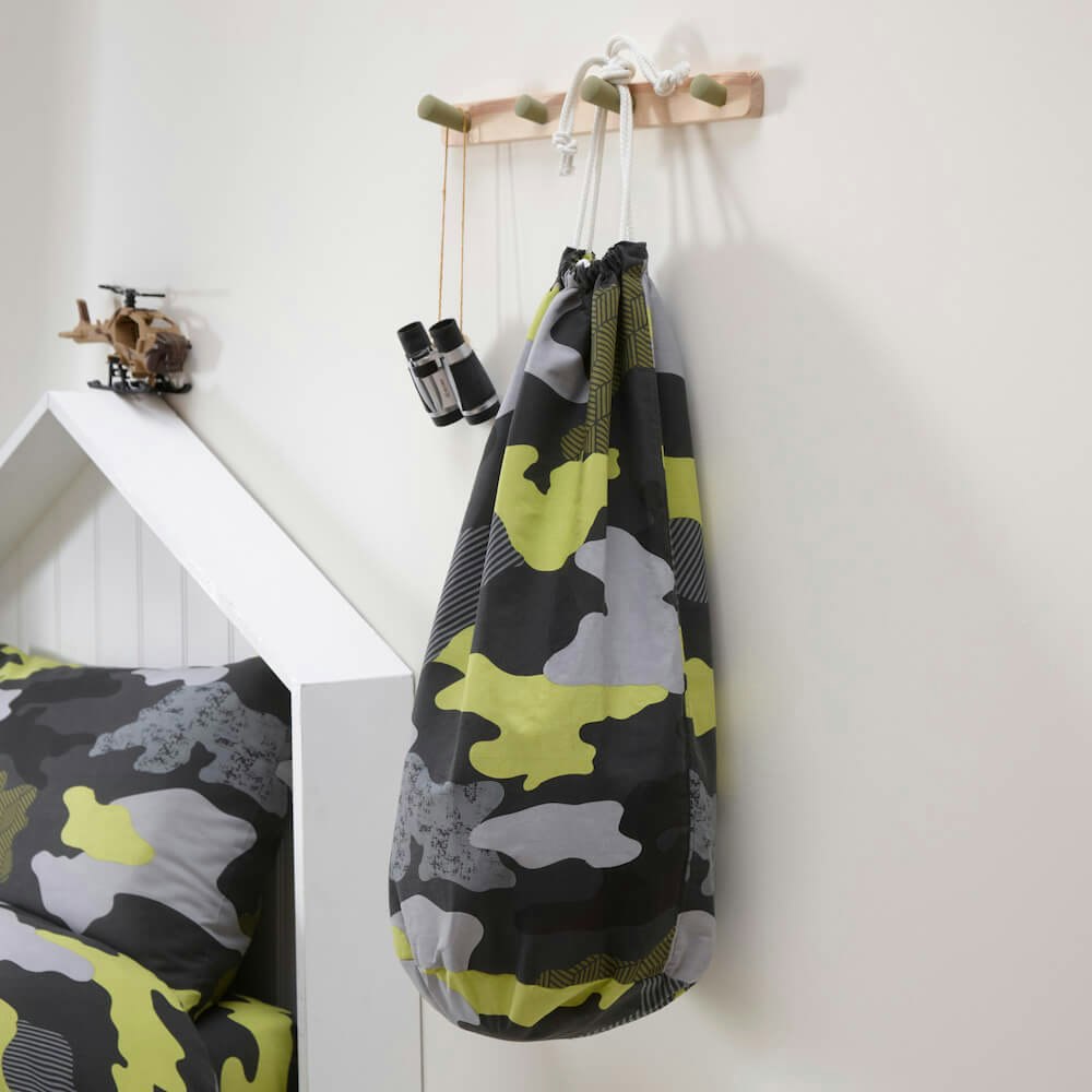 Camo Toy Storage Bag - Happy Linen Company