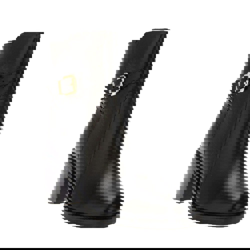 Dune London Womens/Ladies Plotto Leather Block Heel Ankle Boots - Black