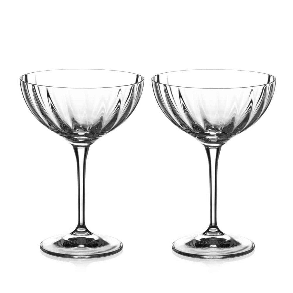 Diamante Mirage Champagne Saucers - Set of 2