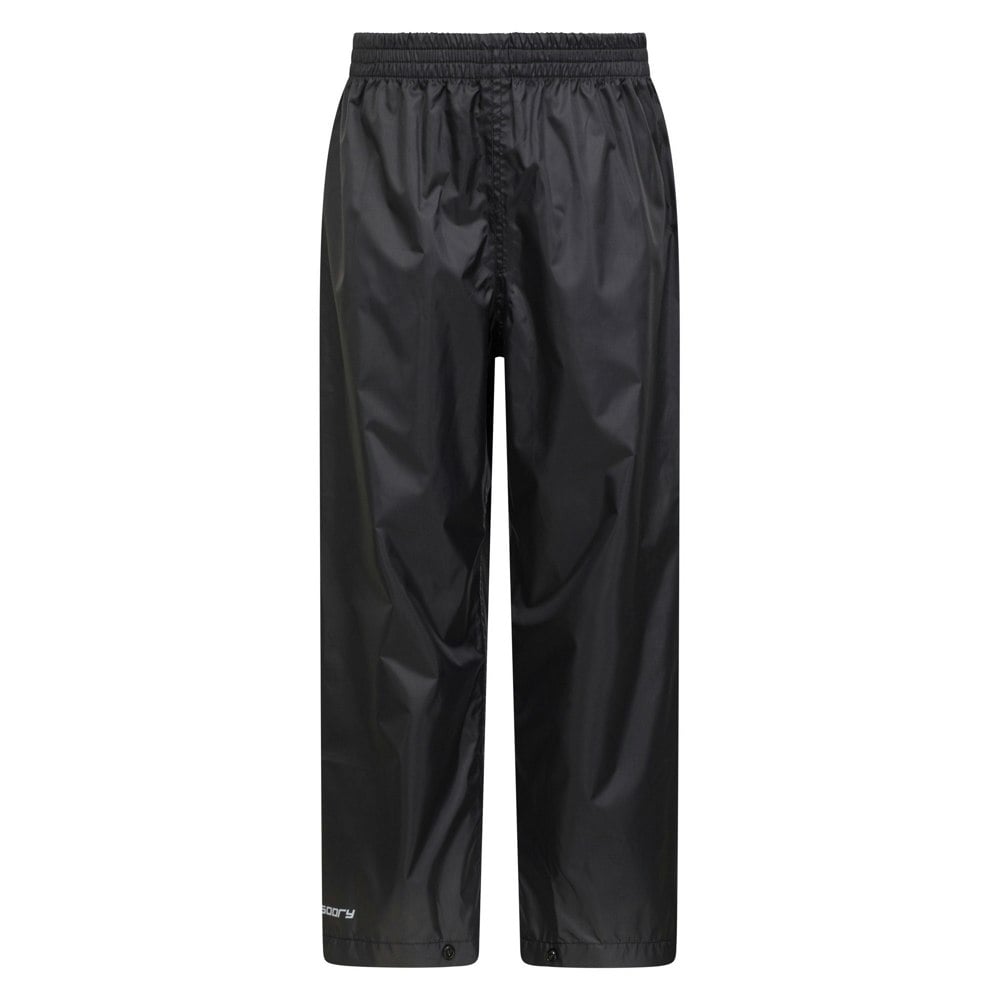 Mountain Warehouse Kids Pakka II Waterproof Over Trousers - Black