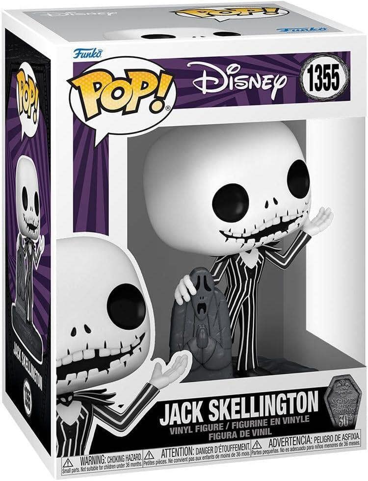 Funko Disney: The Nightmare Before Christmas 30th Anniversary - Jack Skellington with Gravestone POP! Vinyl Figure (1355)