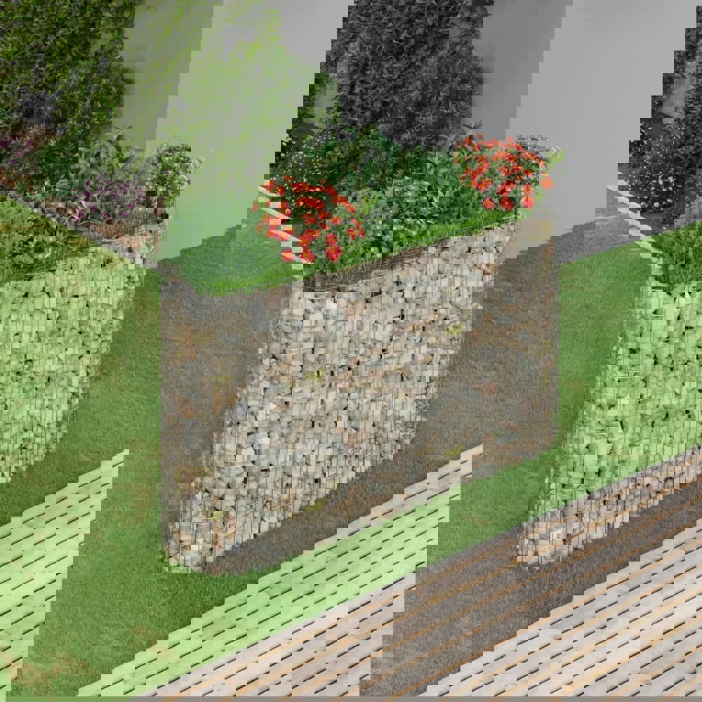 Berkfield Gabion Raised Bed Galvanised Iron 190x50x100 cm