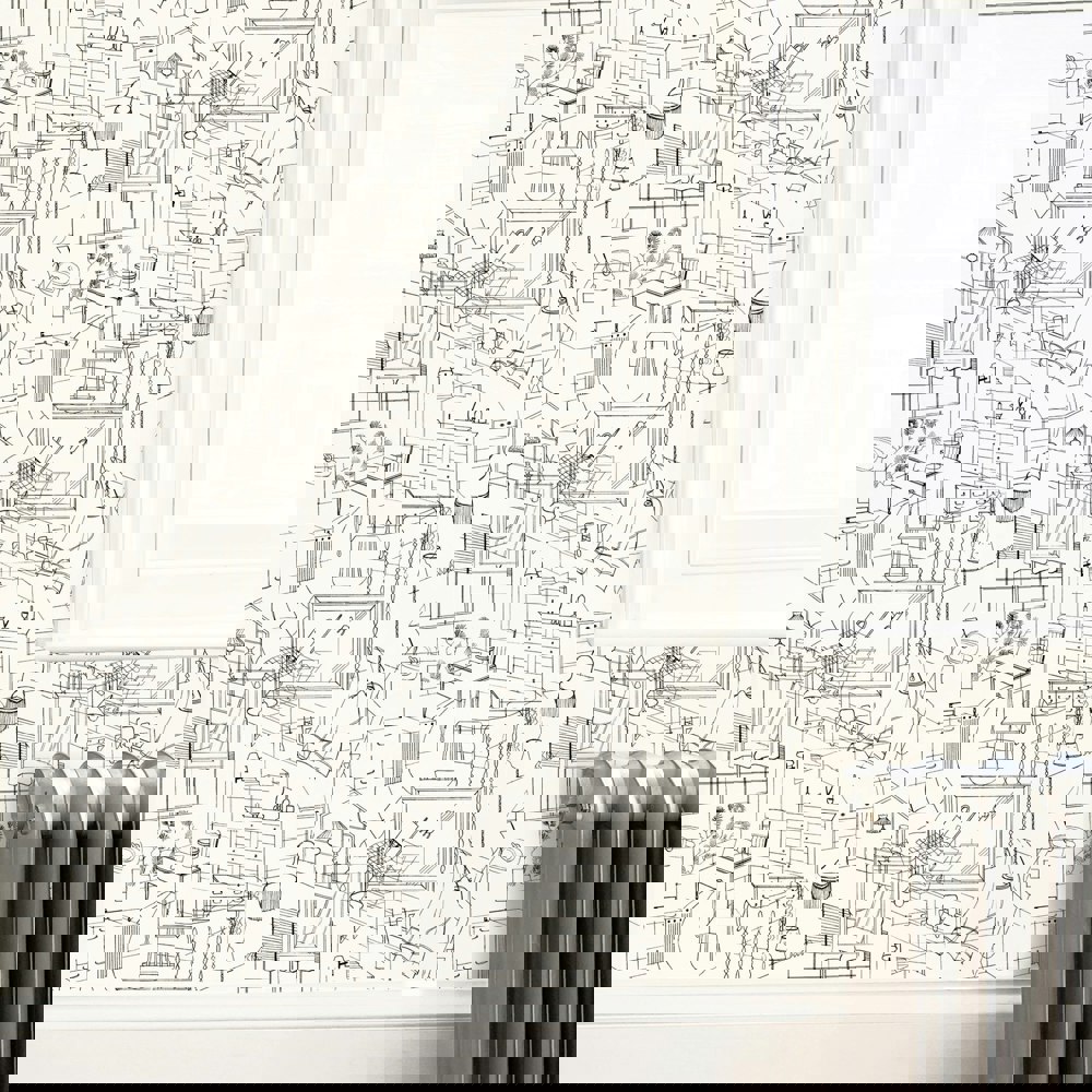 Homes black and cream wallpaper