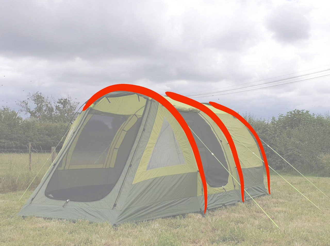 Abberley XL Fibre Glass Tent Pole 