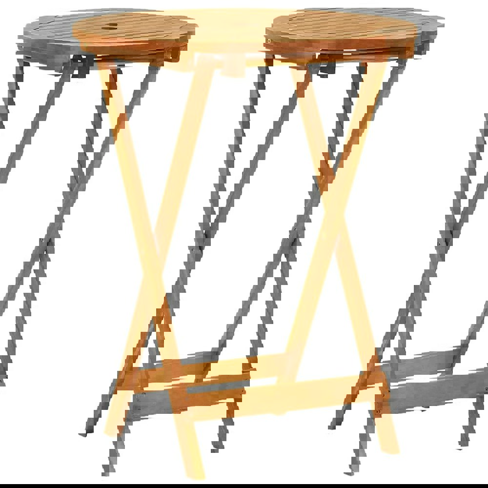 Berkfield Folding Garden Table 60x75 cm Solid Eucalyptus Wood