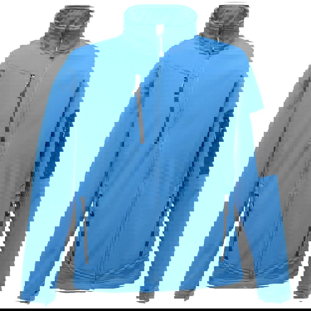 Regatta Standout Men's Arcola 3 Layer Waterproof And Breathable Softshell Jacket - French Blue/Seal Grey
