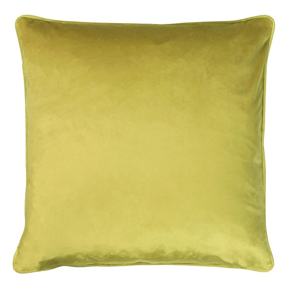 Furn Wisteria Velvet Square Cushion Cover - Chartreuse