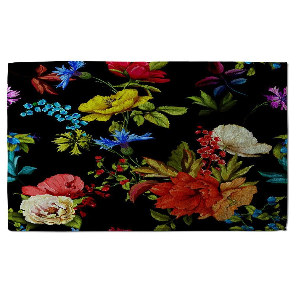 Benjamin Tate Design Bright Vibrant Flowers (Bath Towel)
