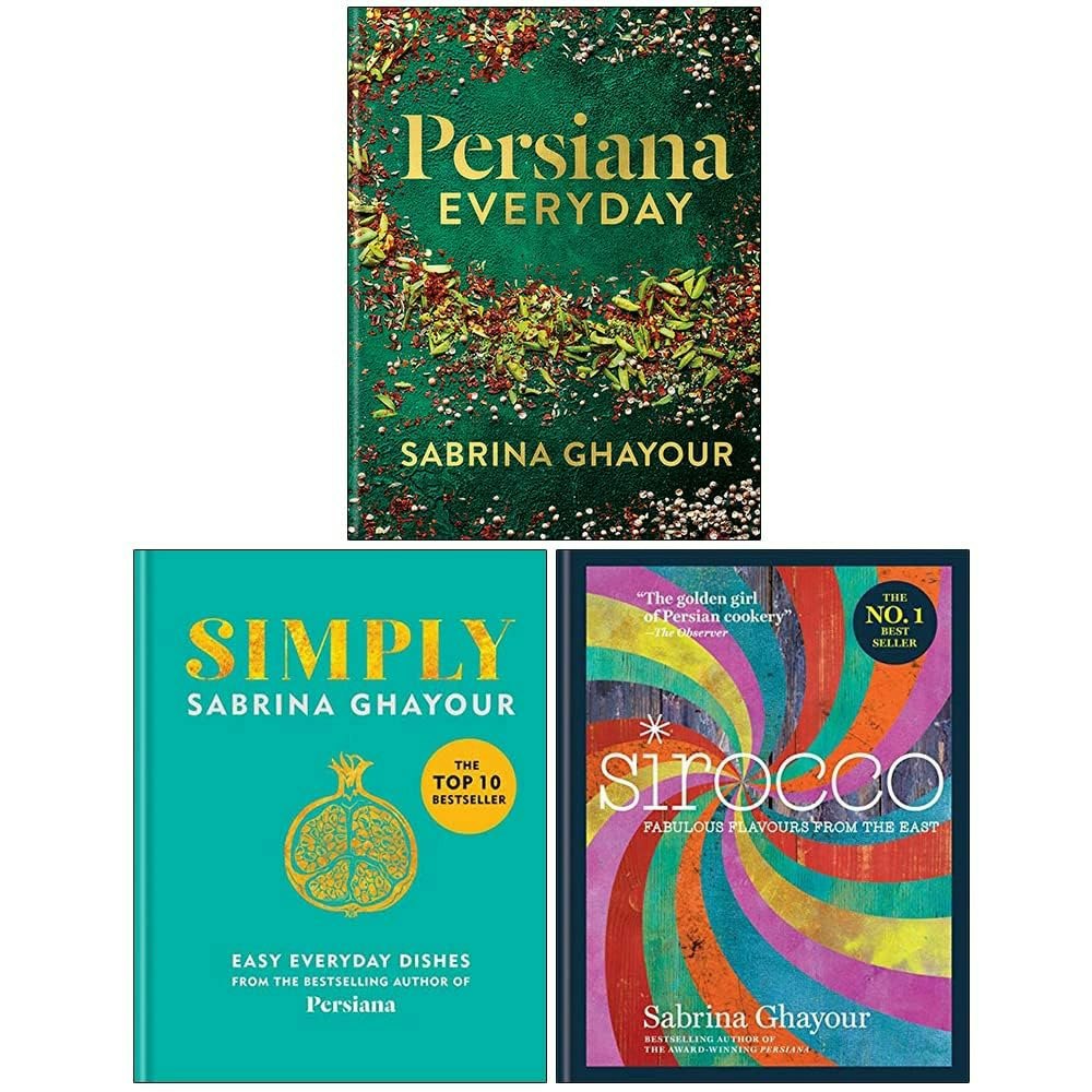 3 Book set Persiana Everyday, Simply Easy everyday dishes, Sirocco Fabulous Flavours from the East