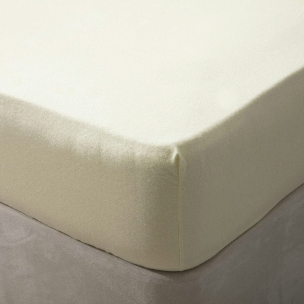 Belledorm Brushed Cotton Extra Deep Fitted Sheet - Lemon