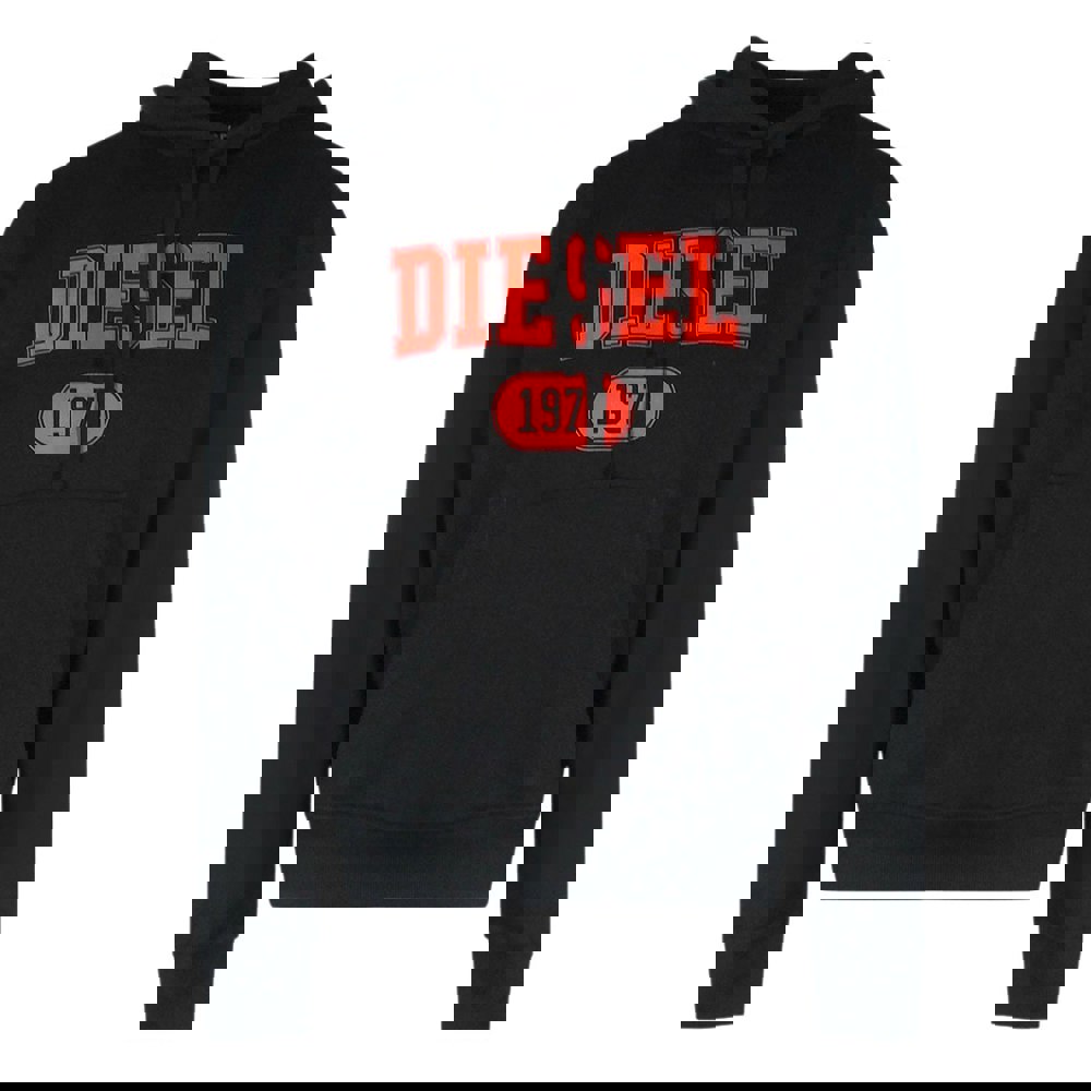 Diesel S-GINN-HOOD 1-B FELPA RIAJH 900 Black Hoodie M S
