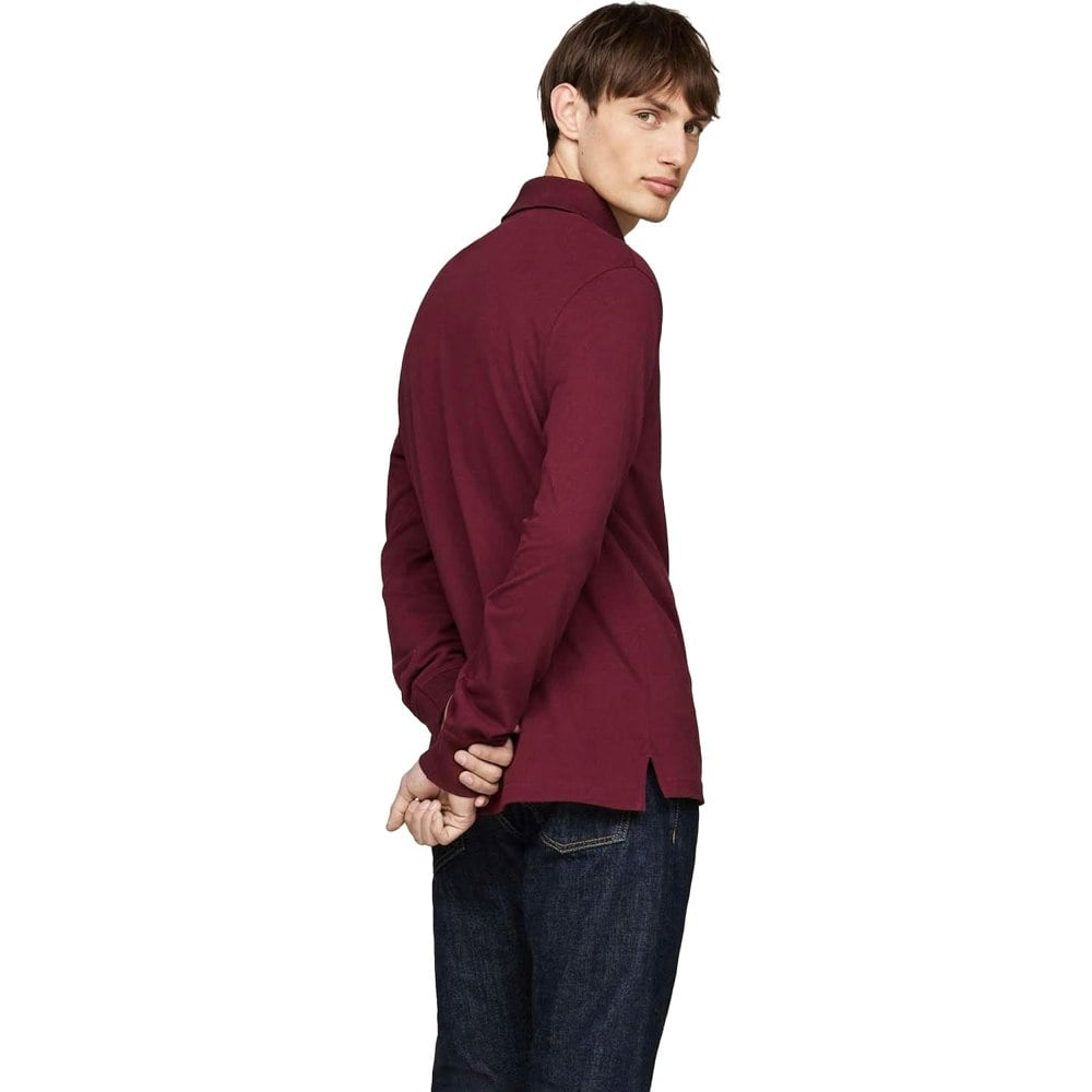 Tommy Hilfiger Mens 1985 Collection Long-Sleeved Polo Shirt - Purple