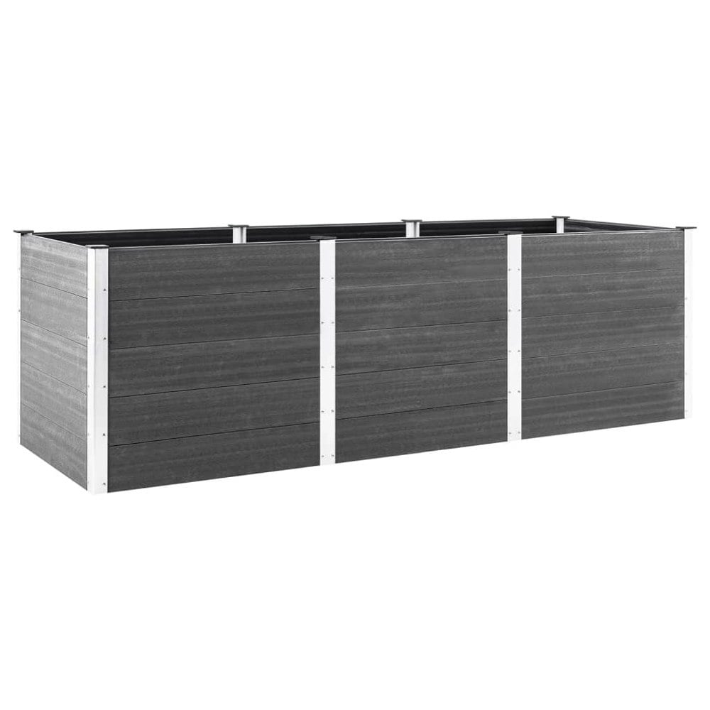 Berkfield Garden Raised Bed Grey 300x50x91 cm WPC