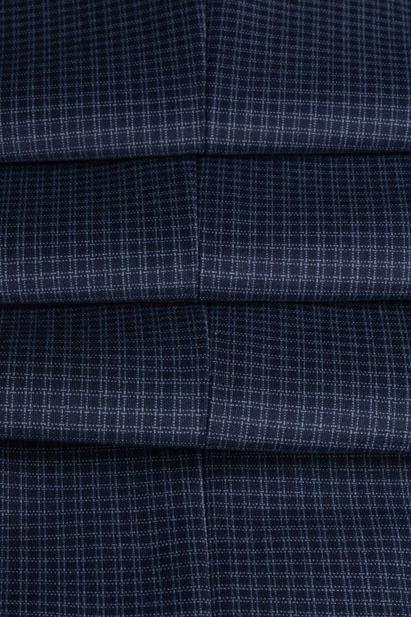 House of Cavani Bond Check Blazer - Navy