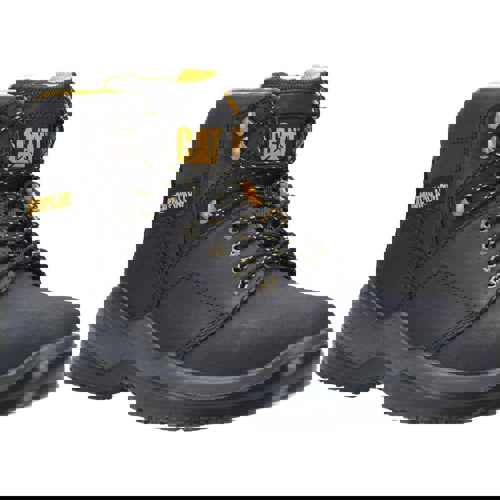 Caterpillar Mens Striver Lace Up Injected Leather Safety Boot - Black