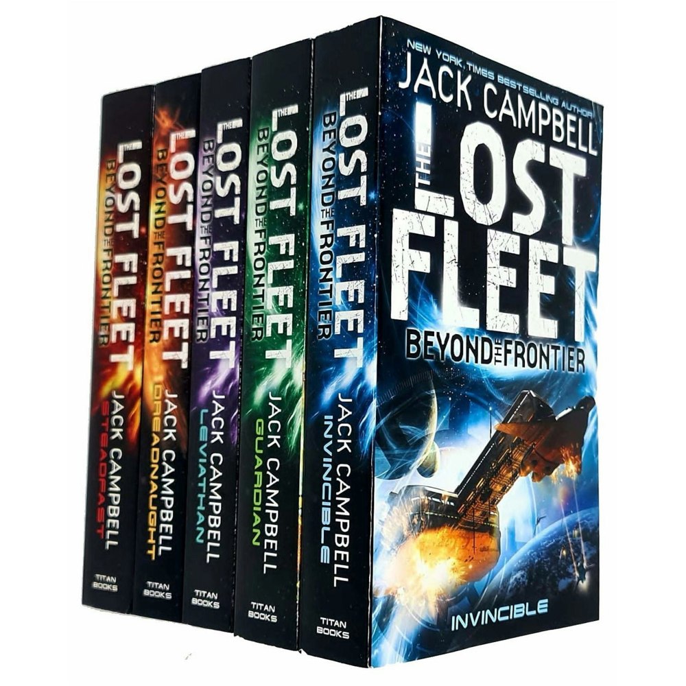 Jack Campbell Lost Fleet Beyond the Frontier Series 5 Book Set Invincible, Guardian & more