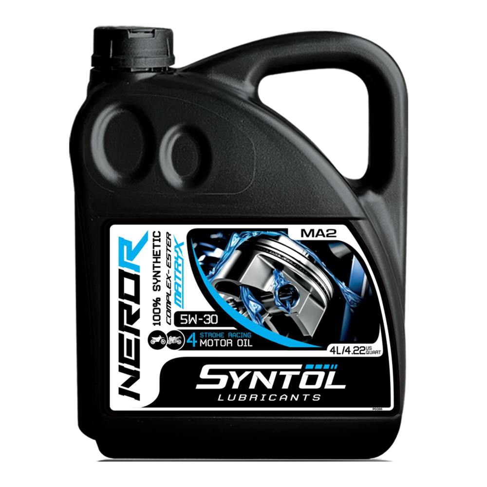 SYNTOL NERO-R 4T 5W-30 Fully Synthetic Racing Motorcycle Engine Oil JASO MA2 - 4L