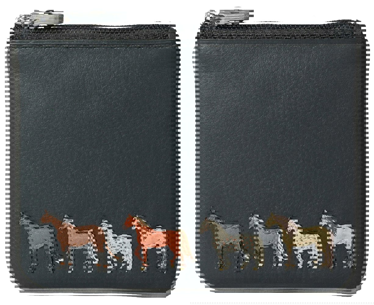 Mala Leather Horse Equestrian RFID Coin Purse – Genuine Leather