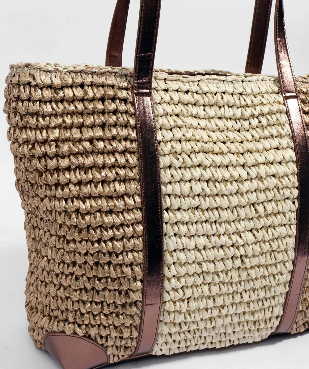 Pia Rossini Aragon - Straw Tote Bag