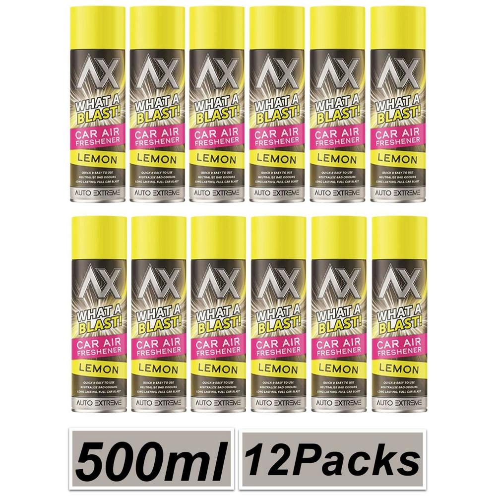 Auto Extreme 12X - What A Blast! Lemon Car Air Freshener Spray 500ml