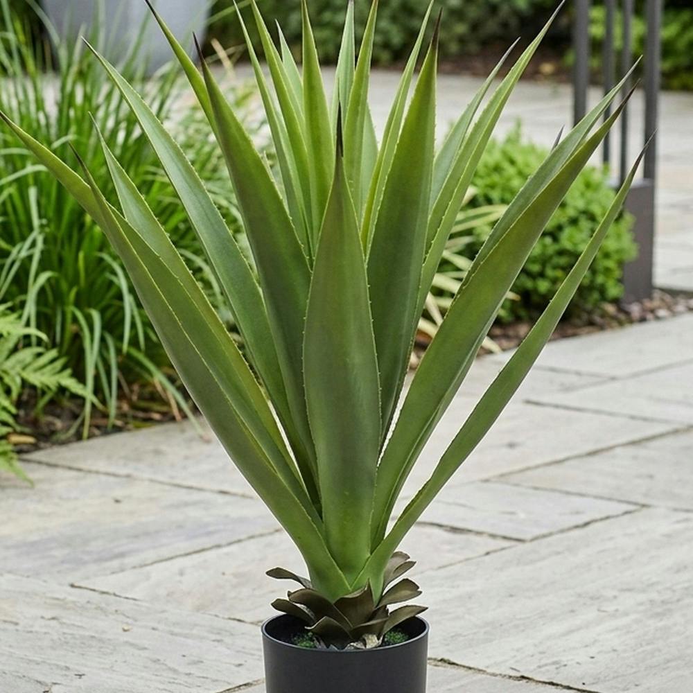 Garden Greatness Realistic Artificial Potted Sisal Garden Plant