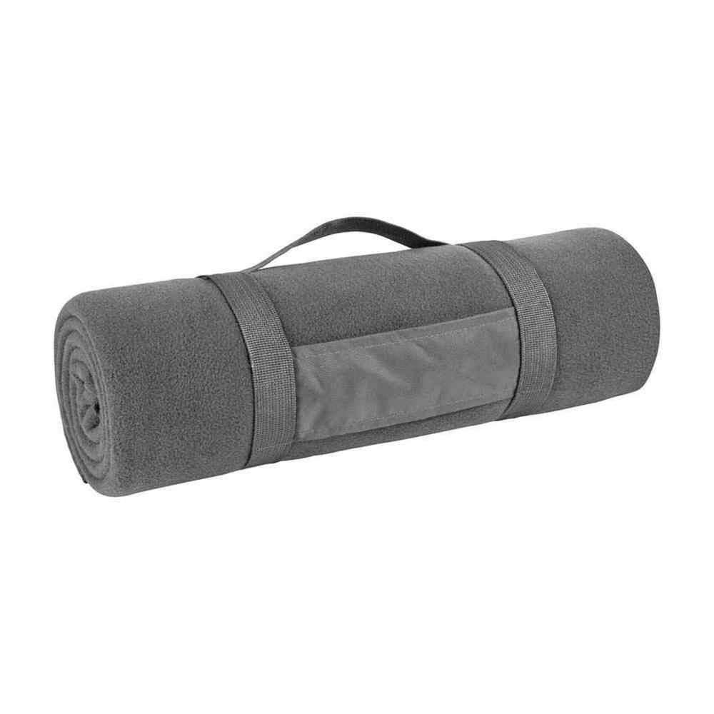 SOLS Plaid Pill Resistant Fleece Blanket - Charcoal - ONE - Charcoal - 100% Polyester