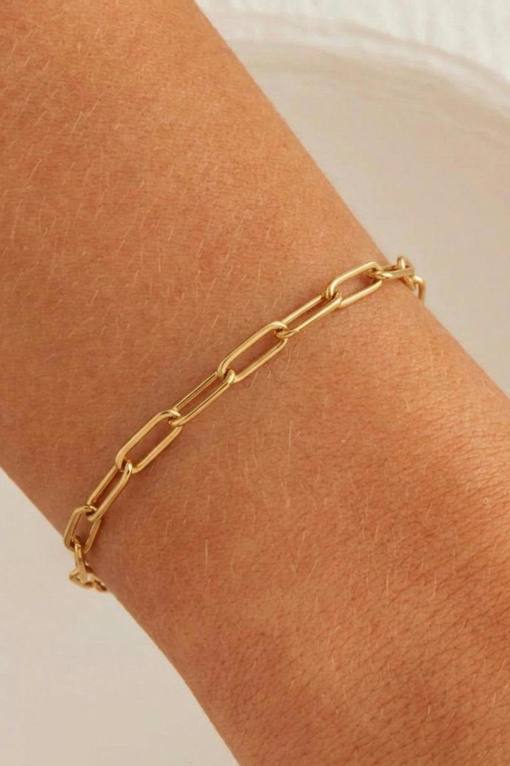 Gold Plated Link Bracelet