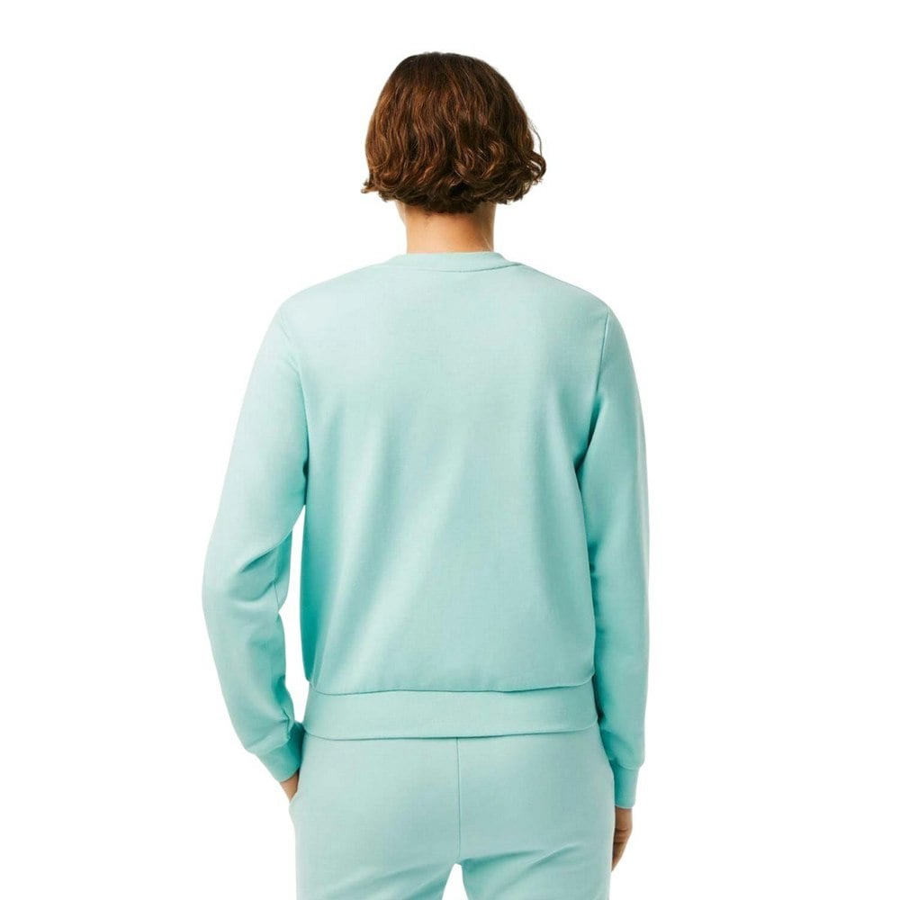 Lacoste Womens/Ladies Fleece Crew Neck Relaxed Fit Sweatshirt - Green