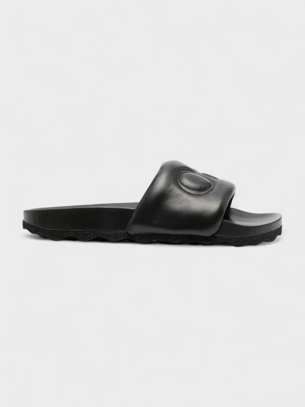 Off - White Bookish Leather Sliders - Supplied FashionOff - White