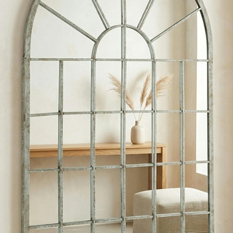Garden Greatness Relica Rustic Arched Wall Mirror