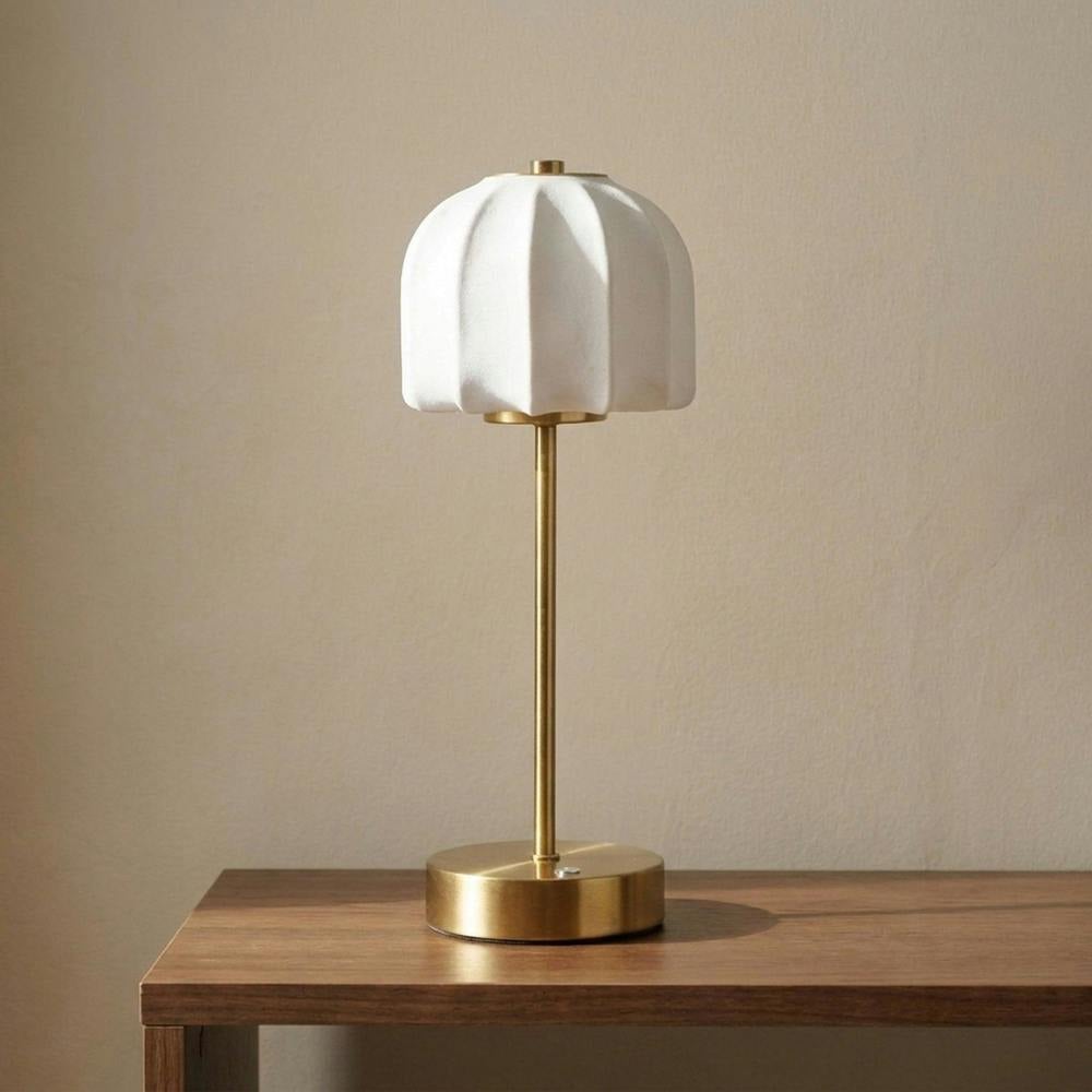Garden Greatness Soft Touch Shaded Bronze USB LED Table Lamp