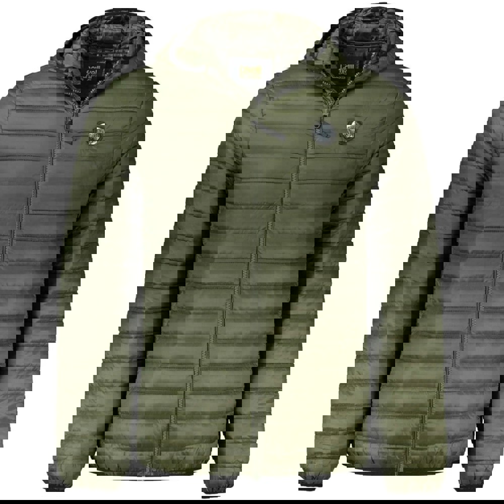 Cavalli Class Plain Quilted Green Jacket s
