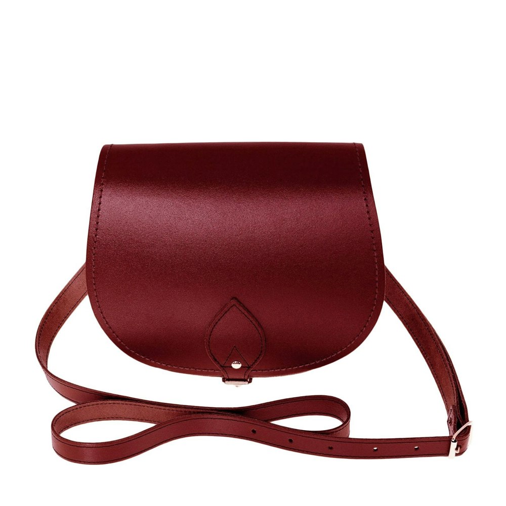 Zatchels Handmade Leather Saddle Bag - Oxblood