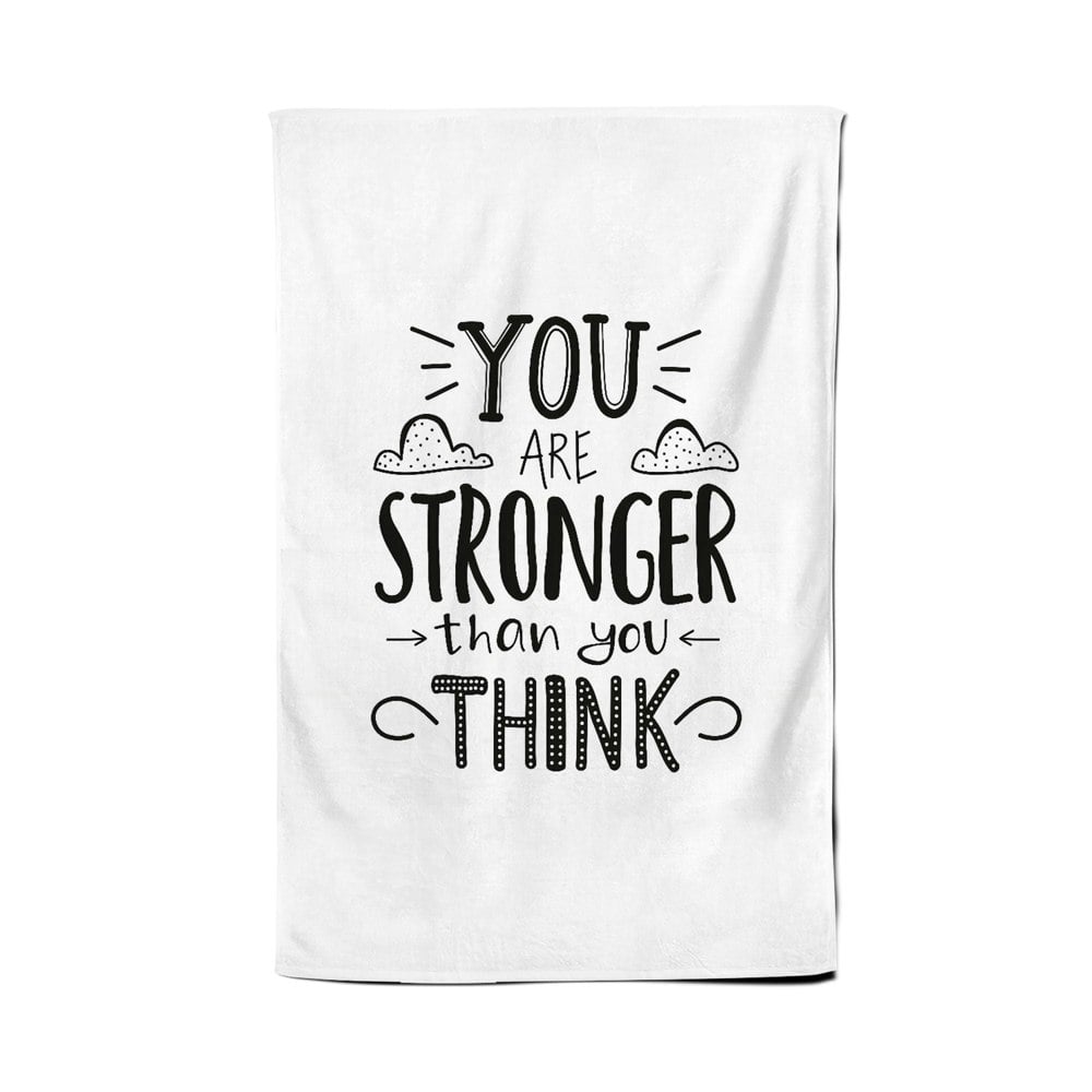 Warren Reed You Are Stronger Than You Think Tea Towel