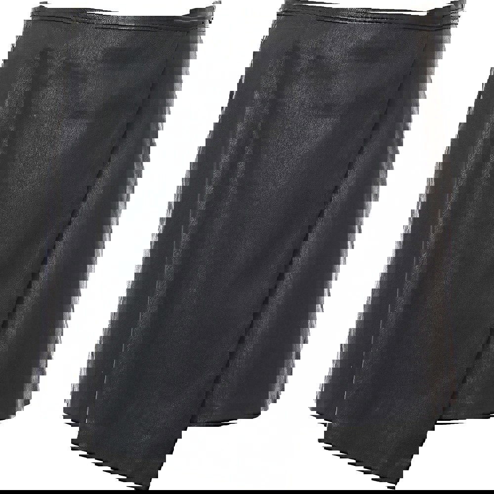 Diesel Womens Kesselle Leather Skirt in Black