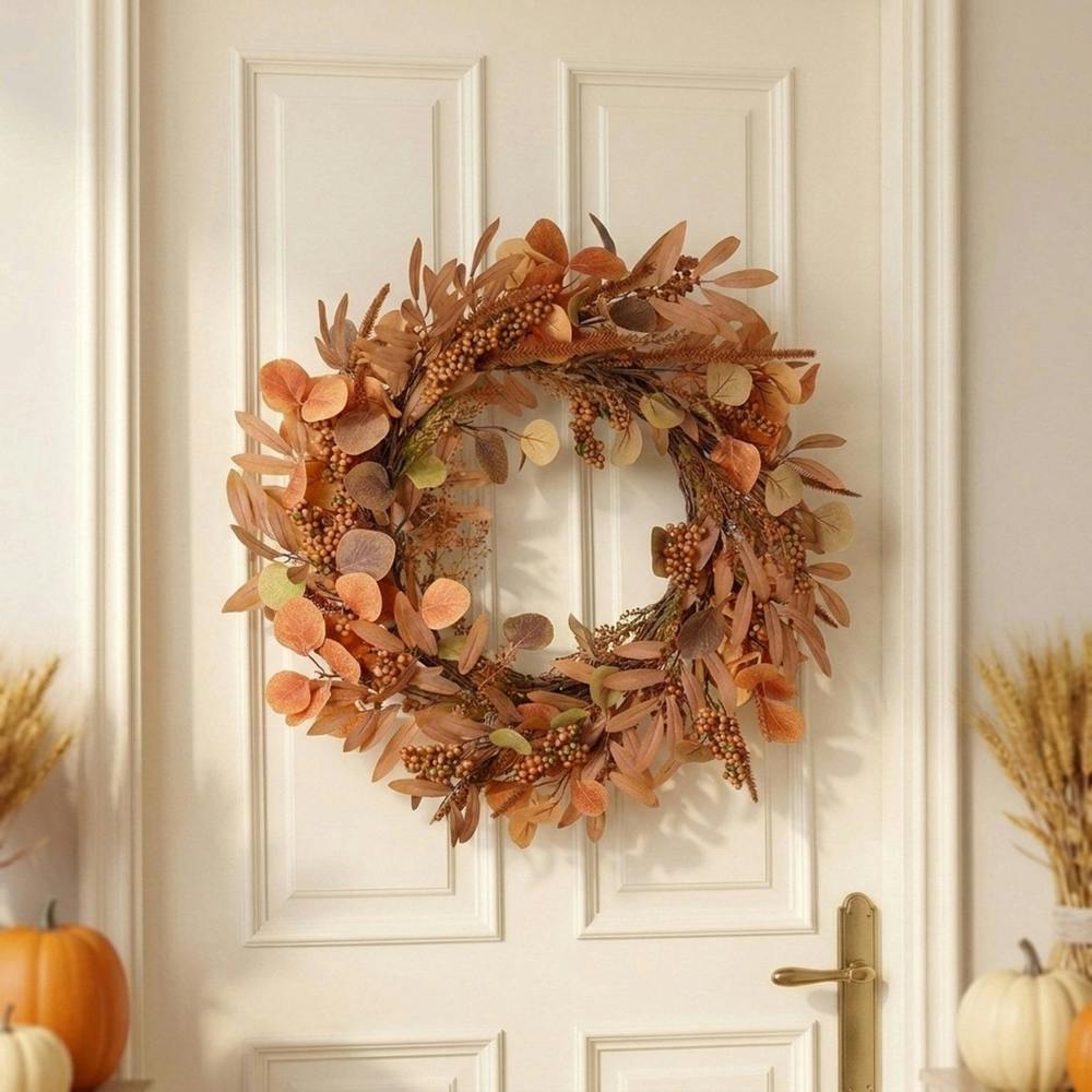 Garden Greatness Natural Russet Toned Foliage Wreath