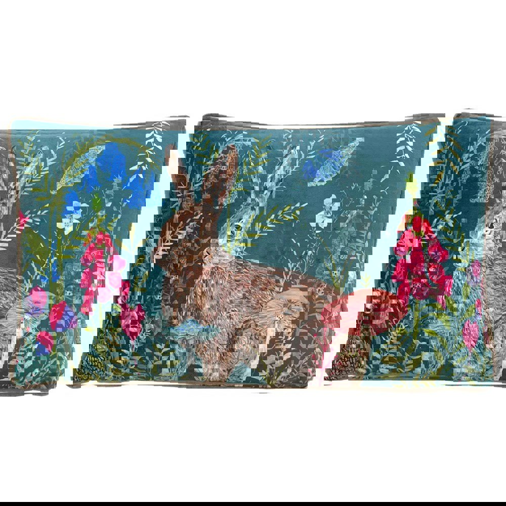 Wylder Nature Willow Rabbit Cushion Cover - Multicoloured