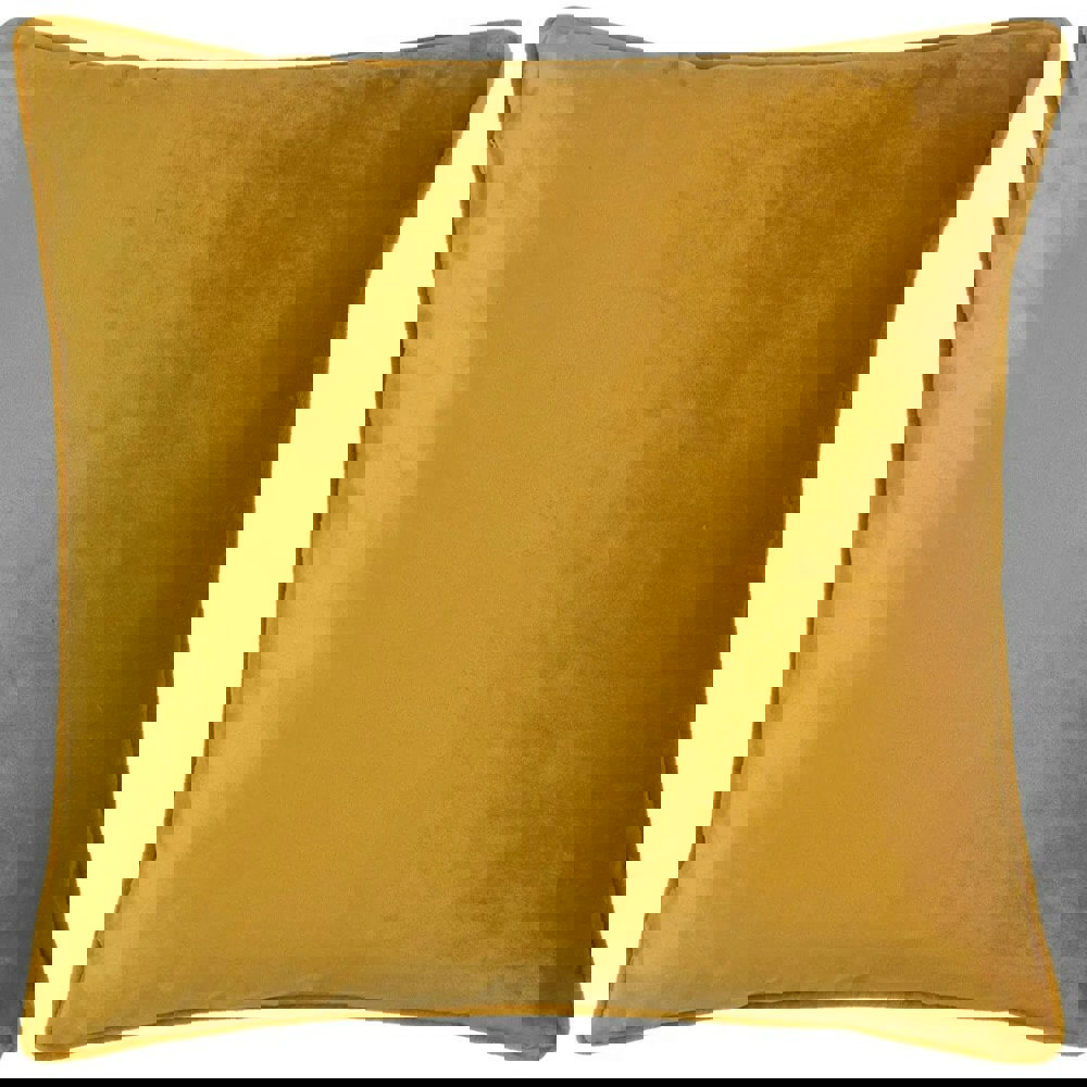 Paoletti Bloomsbury Velvet Cushion Cover - Mustard