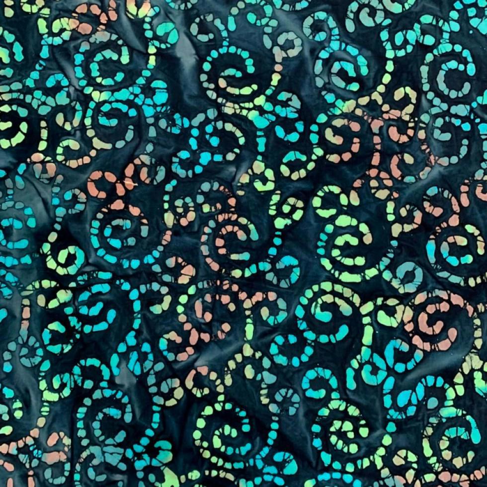Minerva Cotton Batik Dressmaking & Quilting Fabric per metre, 110cm / 43" Wide - Teal