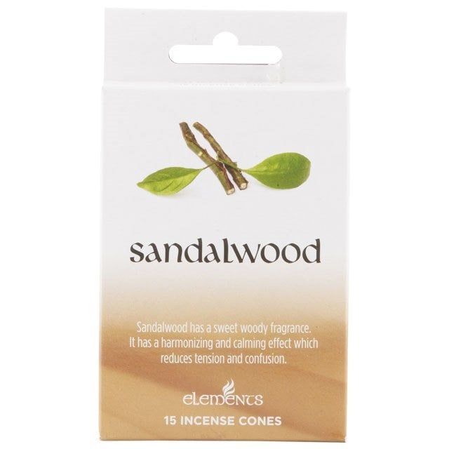 Serano Set of 12 Packets of Elements Sandalwood Incense Cones
