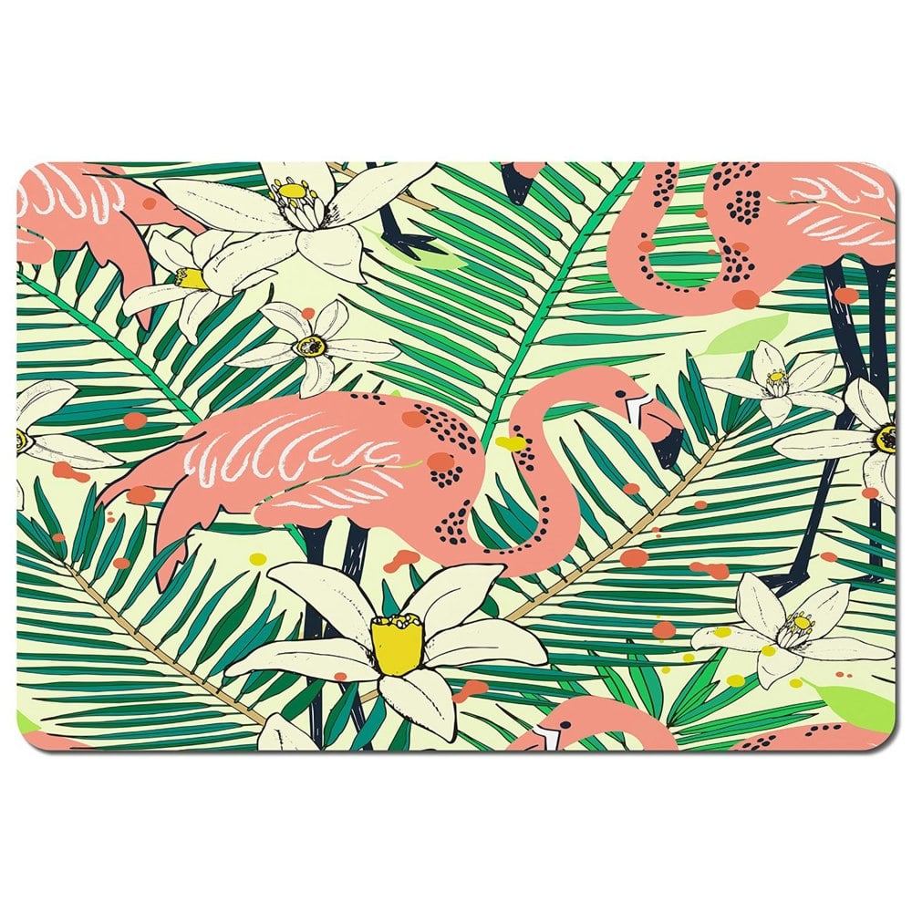 Benjamin Tate Design Abstract Flamingos with palm leaves (Placemat)