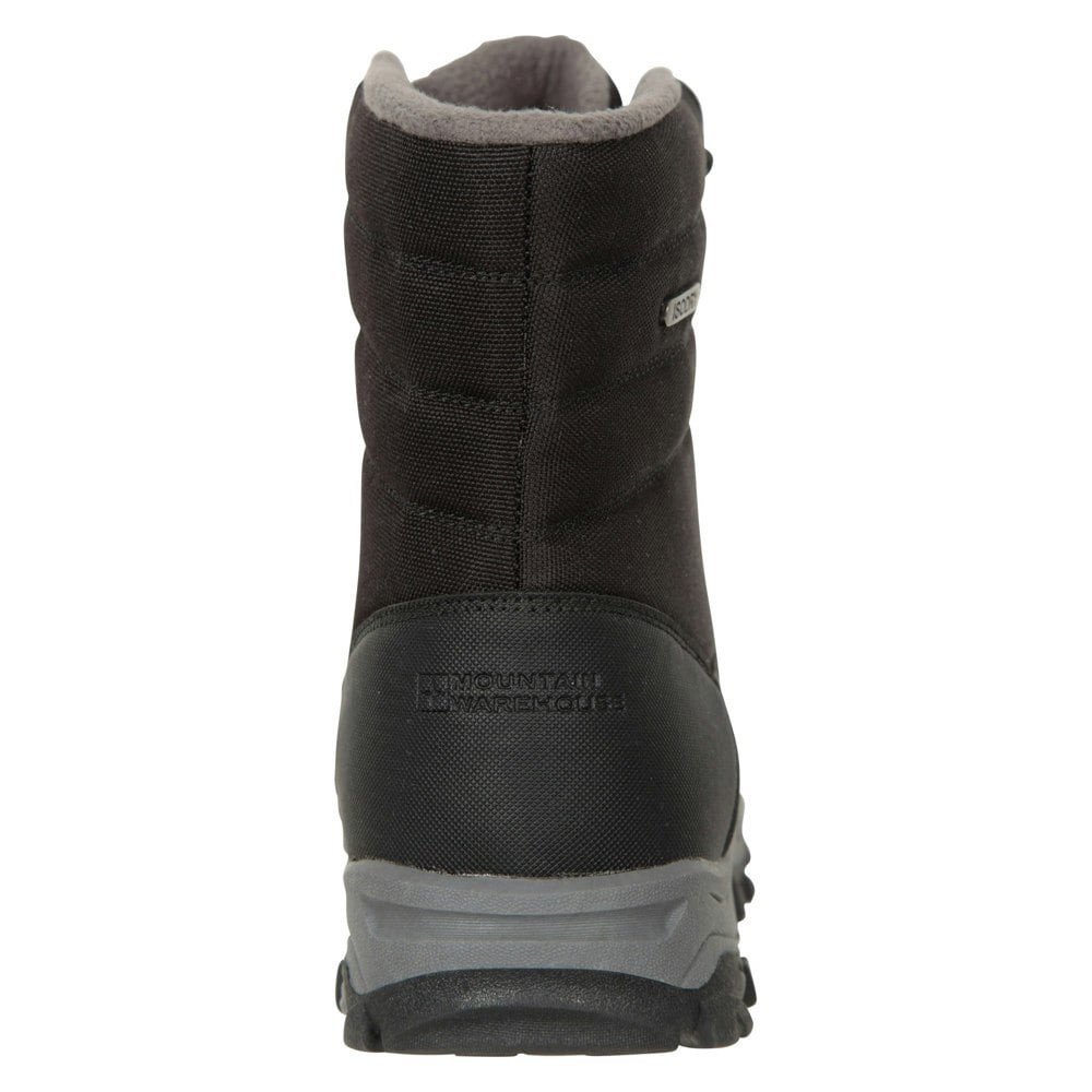 Mountain Warehouse Men's Ohio Fleece Lined Snow Boots - Jet Black