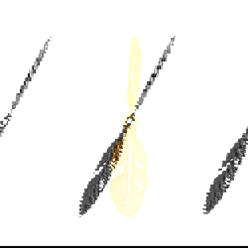 Men's Feather Sleeper Earring - Reeves & Reeves