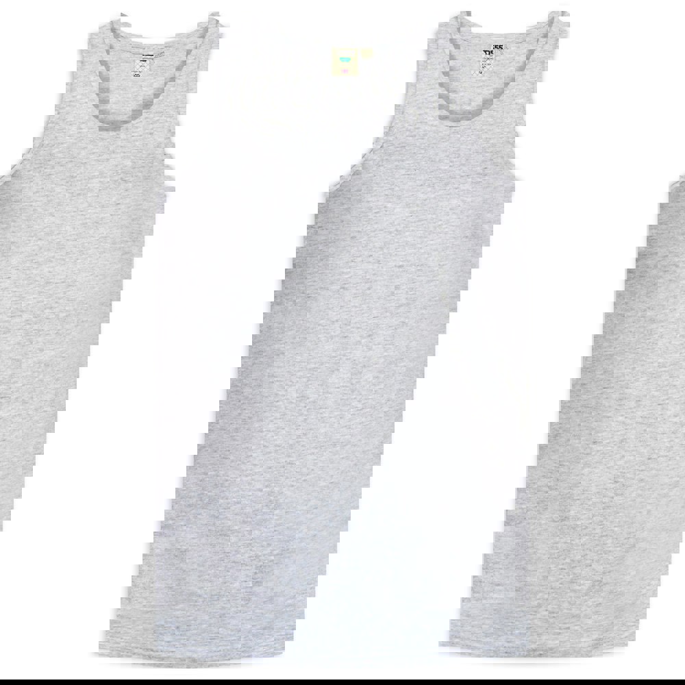 Duke Mens D555 Fabio Kingsize Tank Top - Grey Melange
