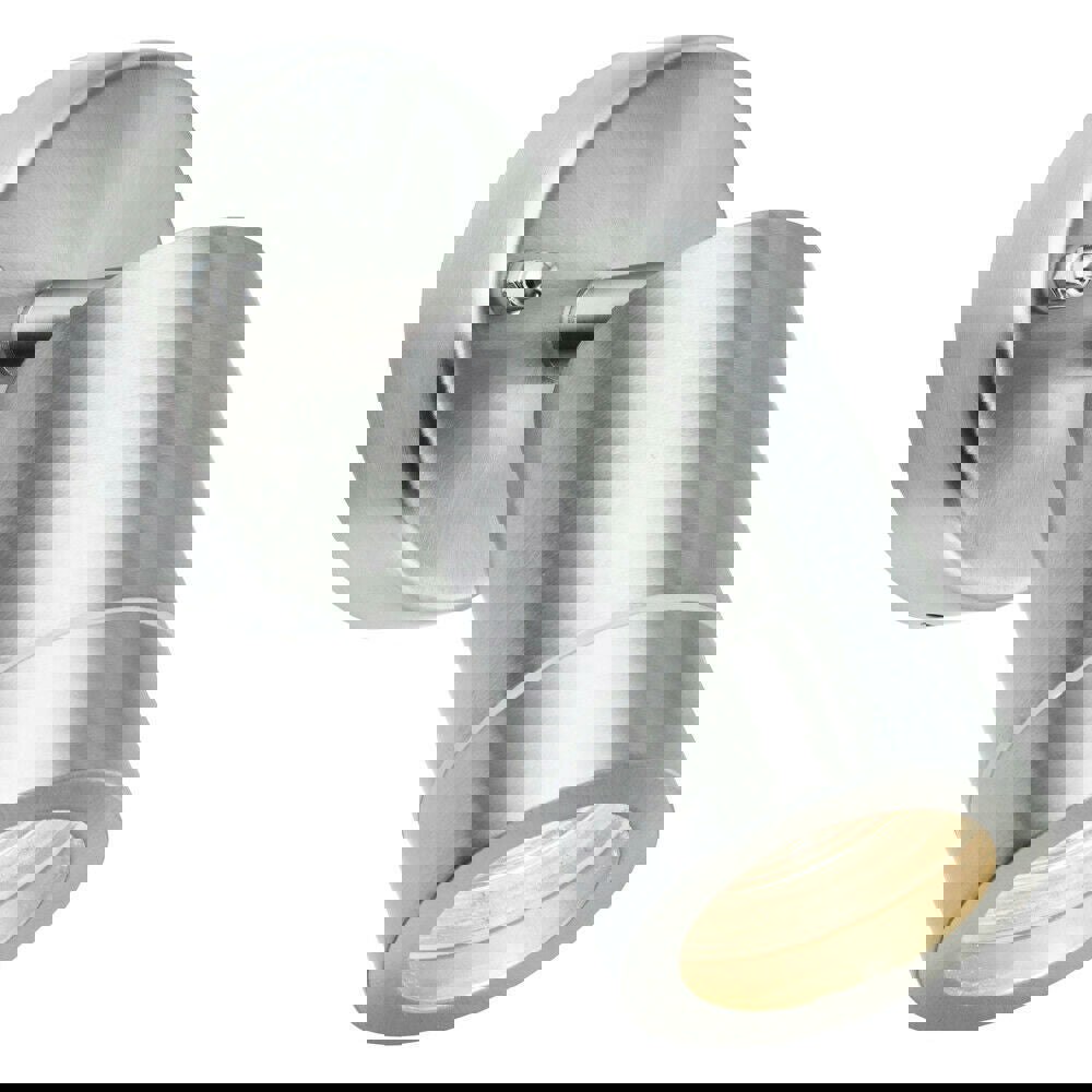 IP44 Outdoor Adjustable Spotlight Brushed Steel GU10 Dimmable Accent Downlight Loops